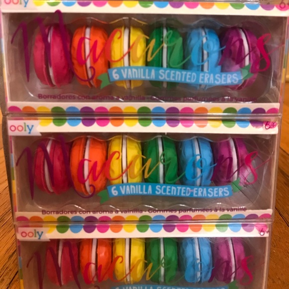 Macaron Vanilla scented erasers - Picture 4 of 7
